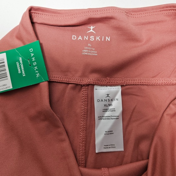 Danskin Performance Wide Waistband Dual Side-Pocket Ankle Legging in Spiced Chai - Picture 12 of 13